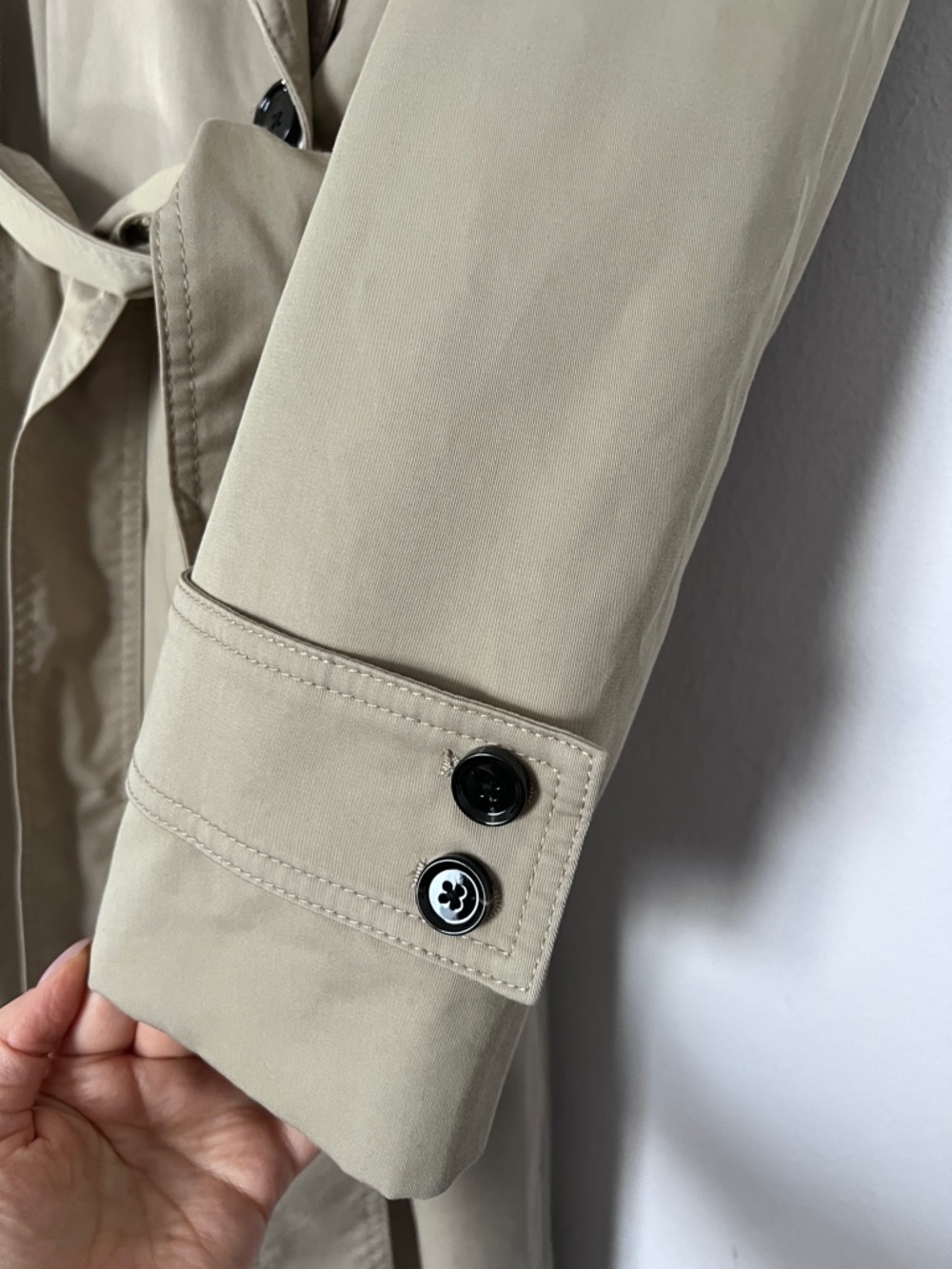 Mango Taupe Trench Coat with Belt - Picture 5 of 9